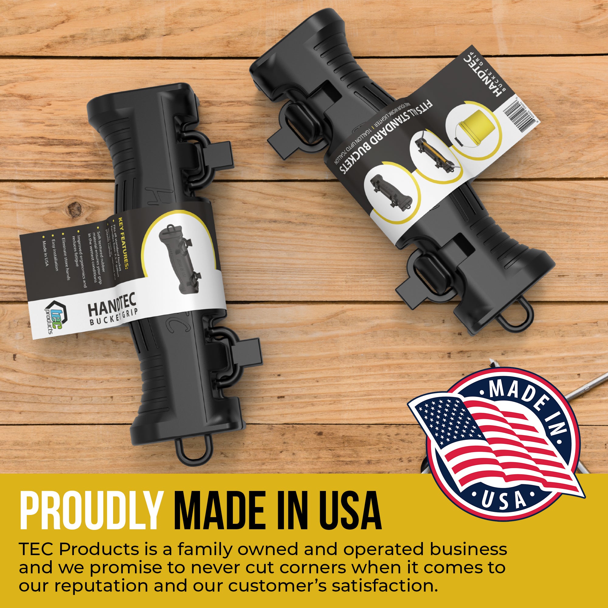 Handtec Picture HANDTEC Bucket Grip - Ergonomic & No Slip Handle – Tec Products, Inc.